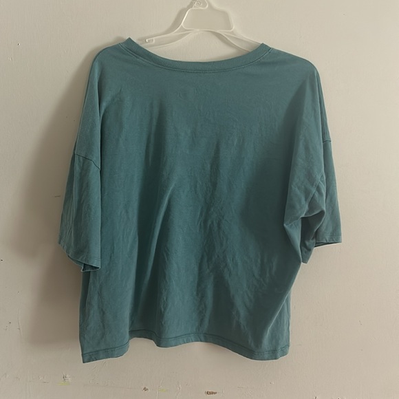 Smokey The Bear “Only you can prevent wildfires” blue crop top Size women’s xl - Picture 3 of 4